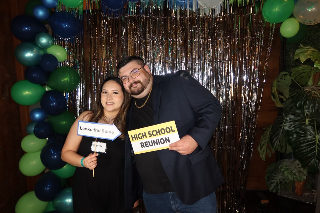 Esmeralda and Dominic celebrating their engagement